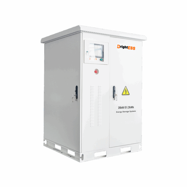 BrightESS BrightGrid Industrial Commercial Solar Energy Storage System, 20KW Hybrid Inverter with 50KWh LiFePO4 Lithium Battery All In One Cabinet BESS MicroGrid