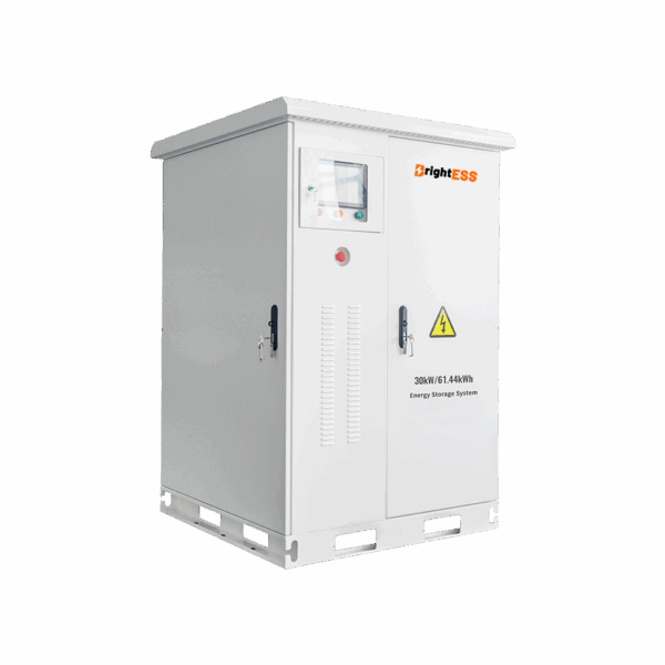 BrightESS BrightGrid Industrial Commercial Solar Energy Storage System, 30KW Hybrid Inverter with 60KWh LiFePO4 Lithium Battery All In One Cabinet BESS MicroGrid