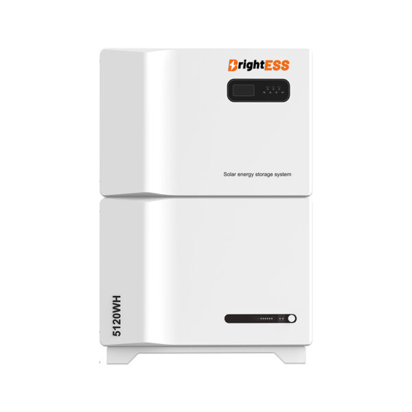 BrightESS StackSlim Home Solar Energy Storage Systems, 5.5KW Hybrid Inverter with 5KWh 10KWh 15KWh 20KWh LiFePO4 Lithium Battery