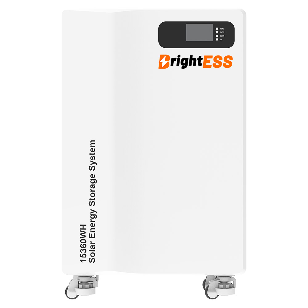 High-capacity BrightESS solar energy storage system with advanced inverter technology.