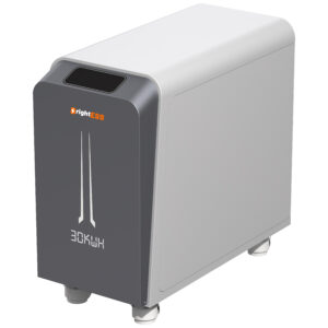 High-capacity BrightESS solar energy storage system for renewable energy integration and backup power.